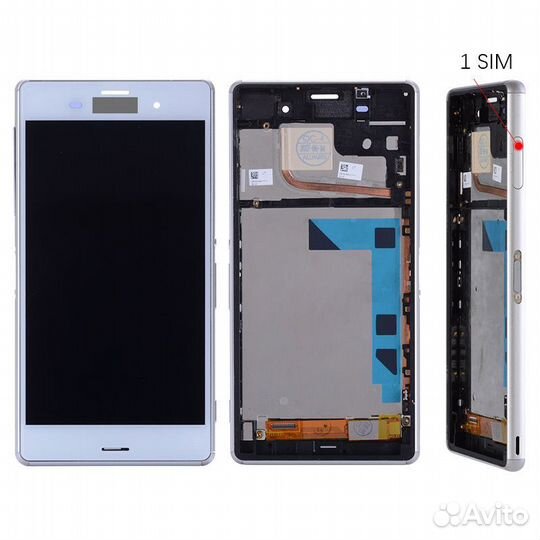 Дисплей для Sony Z3 в сборе с тачскрином на рамке
