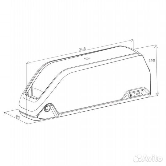 Корпус батареи электровелосипеда 21700