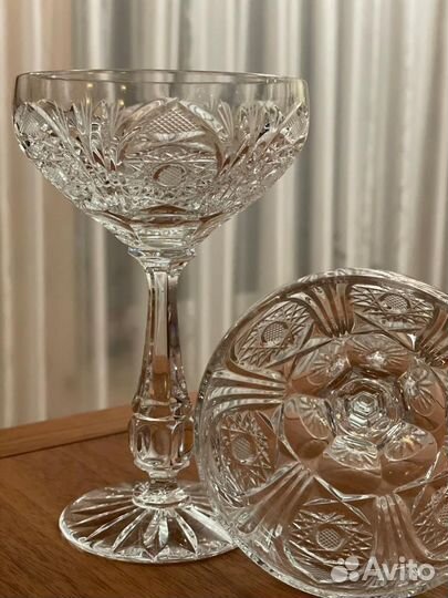 Креманки- шампанки Хрусталь