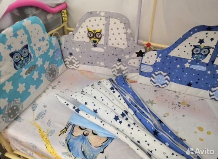 Бортики и фэнс бортики в кроватку