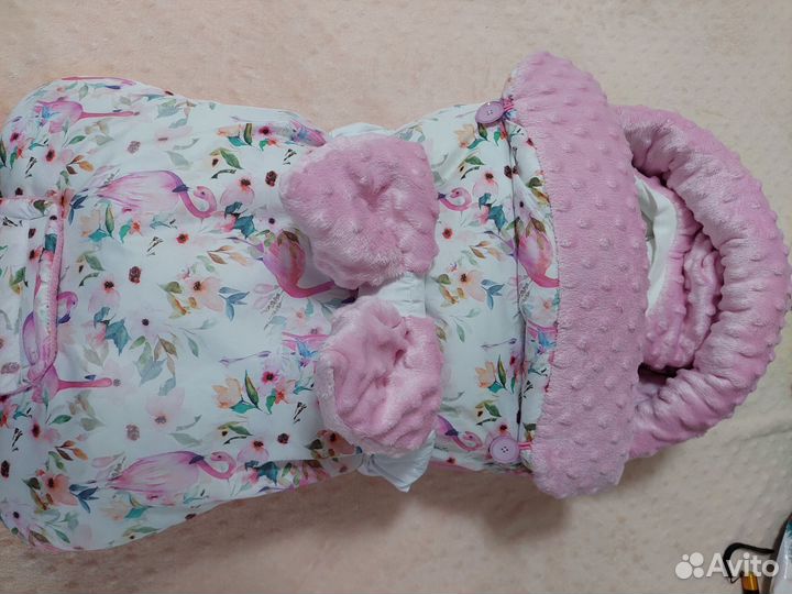 Конверт на выписку для девочки зима