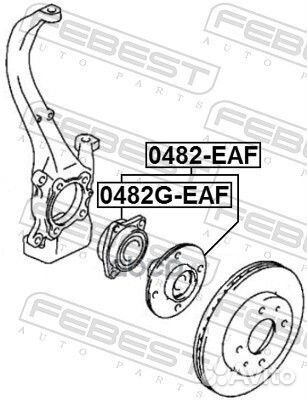 Ступица передняя 0482G-EAF 0482G-EAF Febest