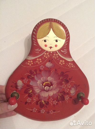 Вешалка матрешка в русском стиле. СССР