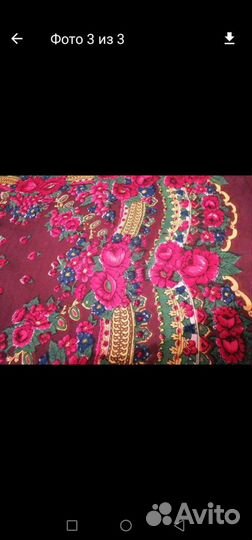 Шелковый платок старинный