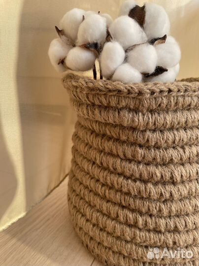Корзина из джута