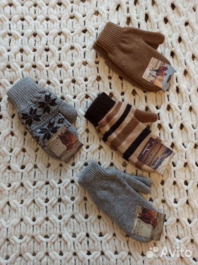 Варежки из монгольской шерсти