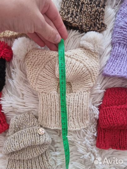 Шапочки для маленьких собак ручная работа