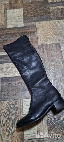 Сапоги кожаные женские 38 39