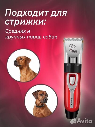 Машинка для стрижки животных, набор для стрижки