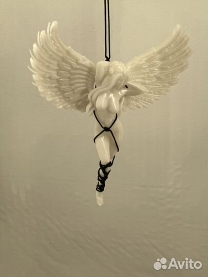Фигурка белый ангел шибари подвеска в авто