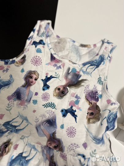 Летнее платье холодное сердце эльза 110-116