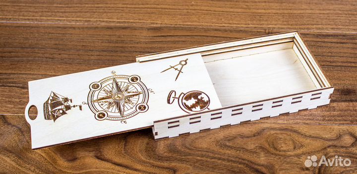 Пенал деревянный/ Пенал школьный