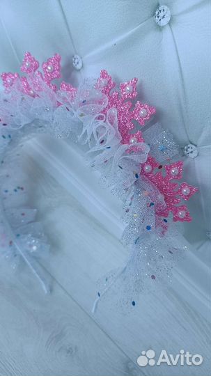 Ободок для девочки снежинка