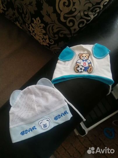 Шапочки до года