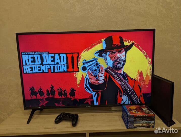 PlayStation 4 Slim 1Tb PS4 + 2 джойстика + 400 игр