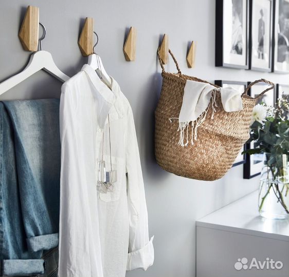 Крючок бамбуковый Скуггис Икеа