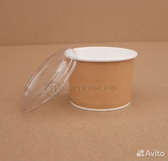 Бумажная креманка крафт