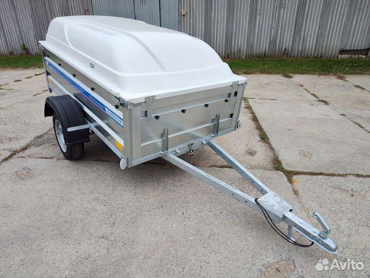 Прицеп 2,25х1,3х0,5 оцинкованный с крышкой