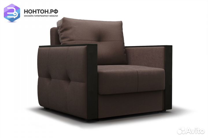Кресло еврокнижка Инсайд коричневое