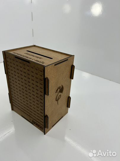 Копилка деревянная двухстороняя