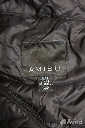 Женский пуховик, пальто размер L (48), черный