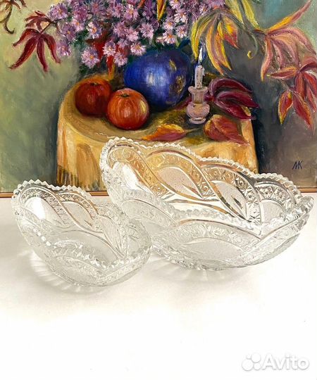 Ваза хрустальная времён СССР