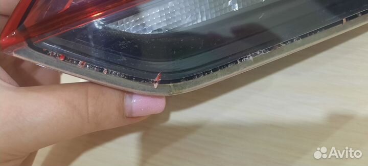 Задний правый фонарь на skoda rapid 2