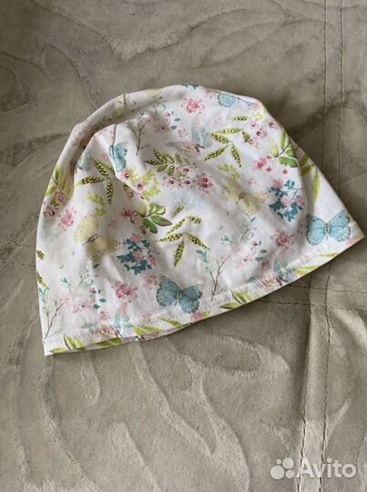 Замечательная хлопковая шапка до 9лет