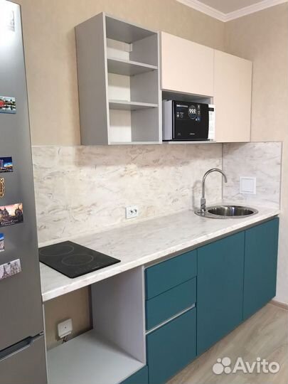 Кухонный гарнитур. Кухня без ручек ксп:15031