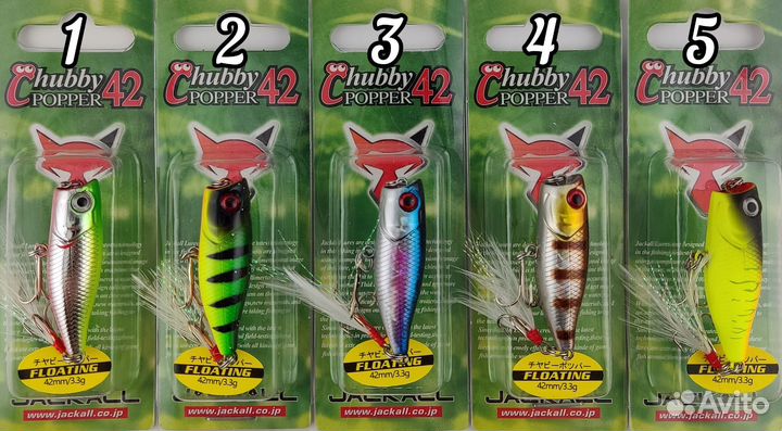 Поппер Jackall Chubby popper 42