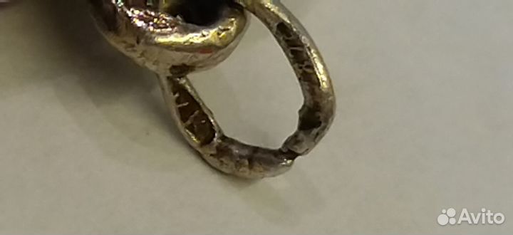 Кулон, подвеска сердце серебро 875 проба СССР 19