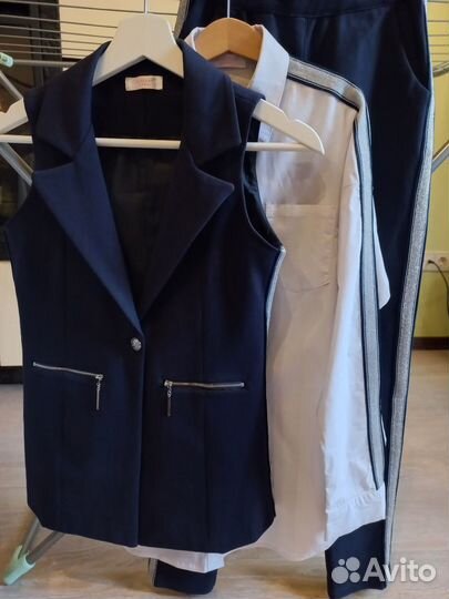 Школьная форма брюки, жилеты, блузки разм.140-160