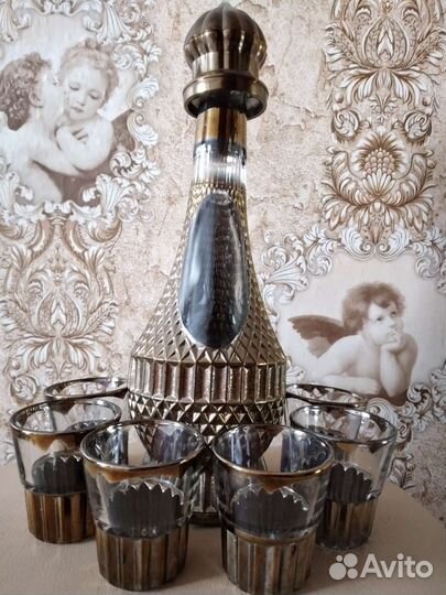 Графин с рюмками стекло (ссср)