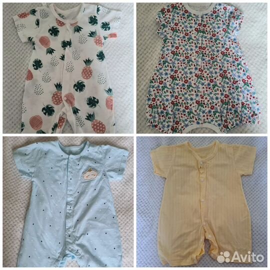 Большой пакет одежды для девочки до двух лет