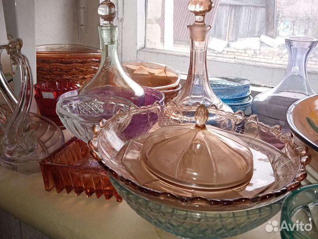 Посуда ссср(цветное стекло)