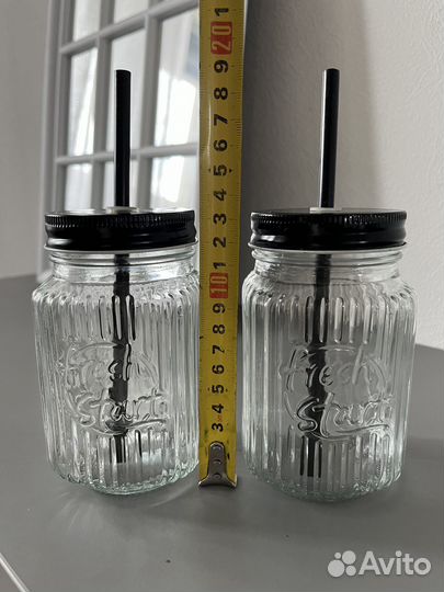Стакан с трубочкой 2 шт