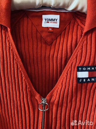 Кардиган-топ Tommy Jeans красный