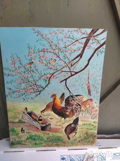 Картина маслом ручная работа из СССР