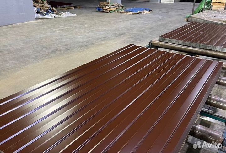 Профлист для забора С8 шоколад (0.4) гост пф1910