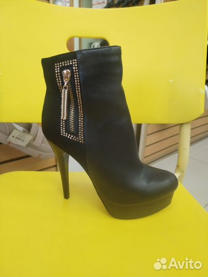 Ботильоны натуральная кожа 38