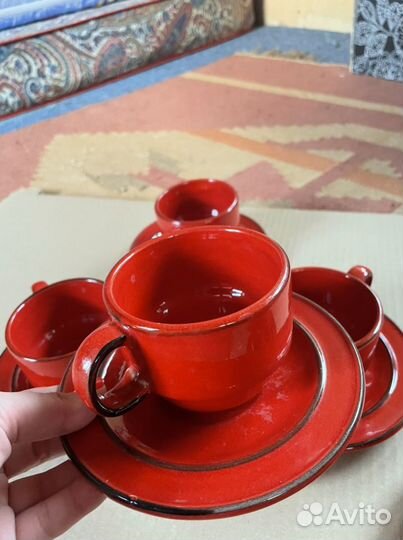 Посуда из югославии. Красная керамика
