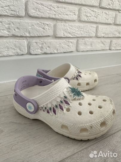 Crocs для девочки Холодное сердце Эльза C10