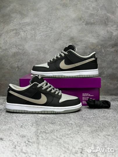 Кроссовки Nike Sb Dunk Low Black с мехом