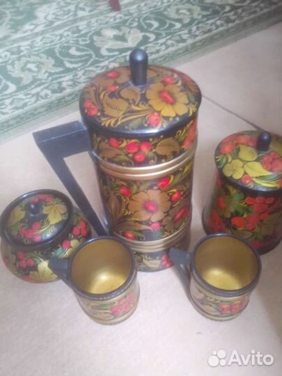 Набор посуды хохлома СССР