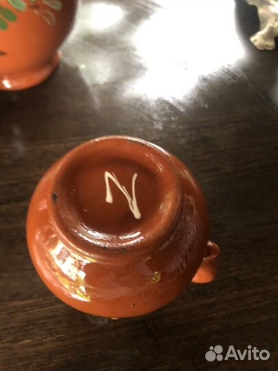 Глиняный большой кувшин в наборе