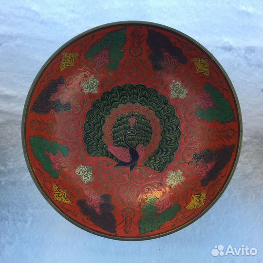 Ваза для фруктов латунь