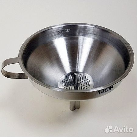 Воронка металлическая с сеткой 13 и 15 см