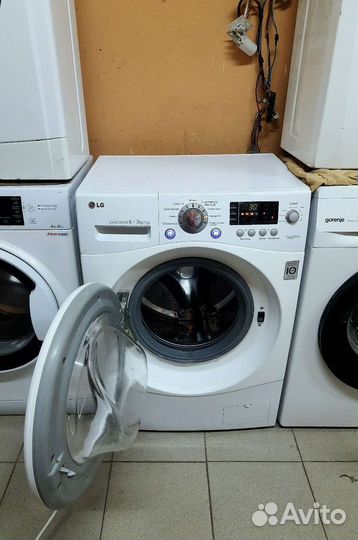 Стиральная машина LG 6кг с сушкой, прямой привод
