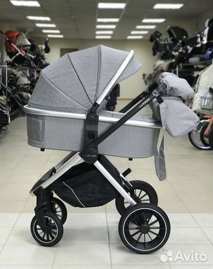 Коляска 2в1 Новая модуль (серая)