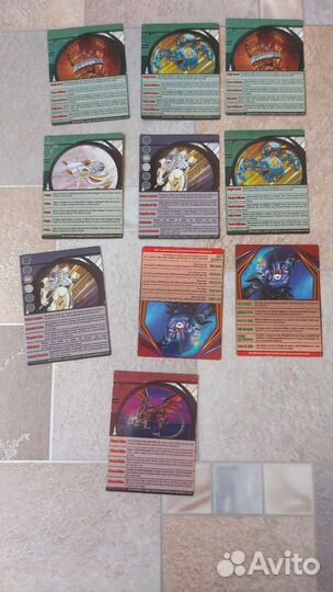 Карты Bakugan 17шт